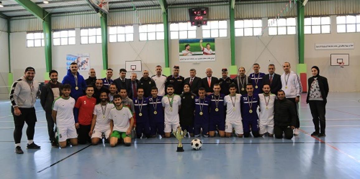 فريق الامن العام لخماسي كرة القدم يفوز على فريق جامعة الزيتونة الاردنية
