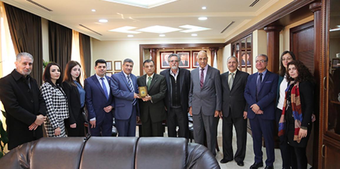 رئيس جامعة “الزيتونة” يستقبل ممثلي الجامعات الرسمية والخاصة في الجمهورية العربية السورية