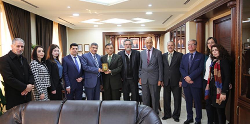 رئيس جامعة “الزيتونة” يستقبل ممثلي الجامعات الرسمية والخاصة في الجمهورية العربية السورية