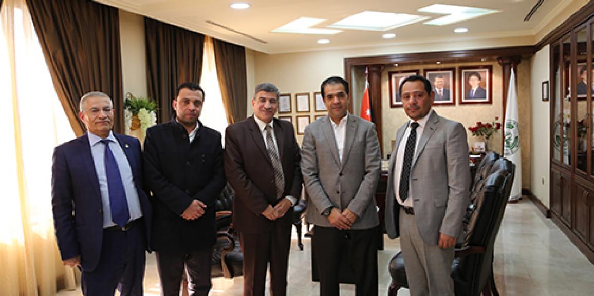 رئيس جامعة الزيتونة الأردنية يستقبل رئيس مجلس محافظة العاصمة