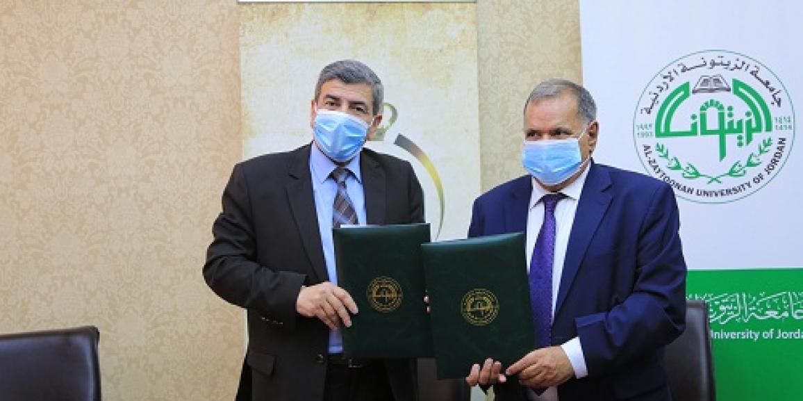 جامعة الزيتونة الأردنية توقع اتفاقية تعاون مع كلية المستقبل الجامعة العراقية